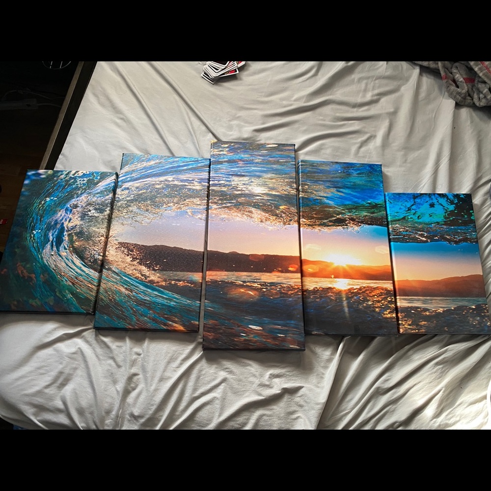 Painted Artwork Canvas- 5 panel